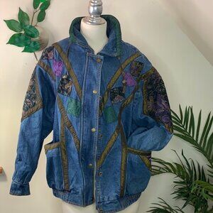 80’s Retro Current Seen Denim Jacket M